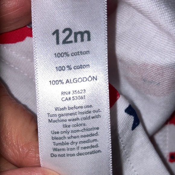 NWT carters crab summer pajamas 12m - Picture 9 of 10